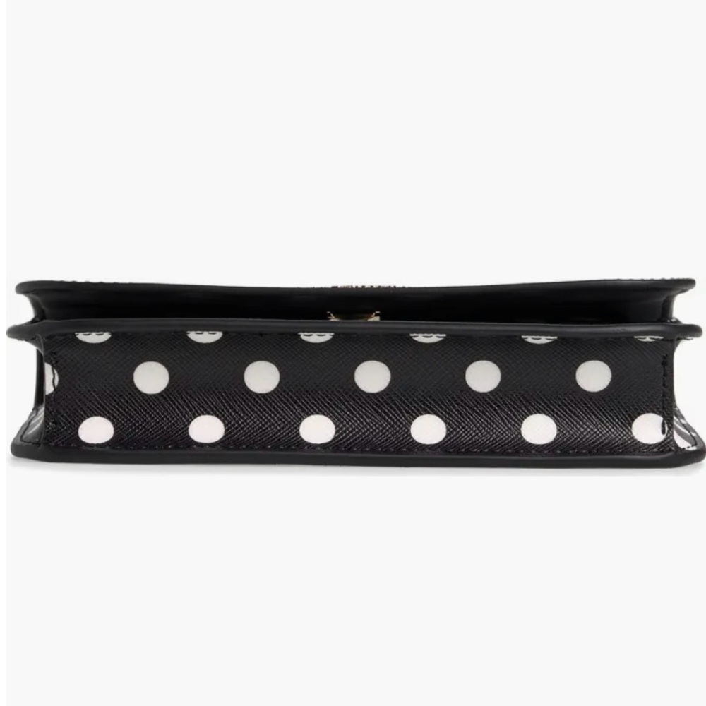 NWT Kate Spade Black & White Polka Dot Cheers Crossbody Bag - Picture 6 of 6